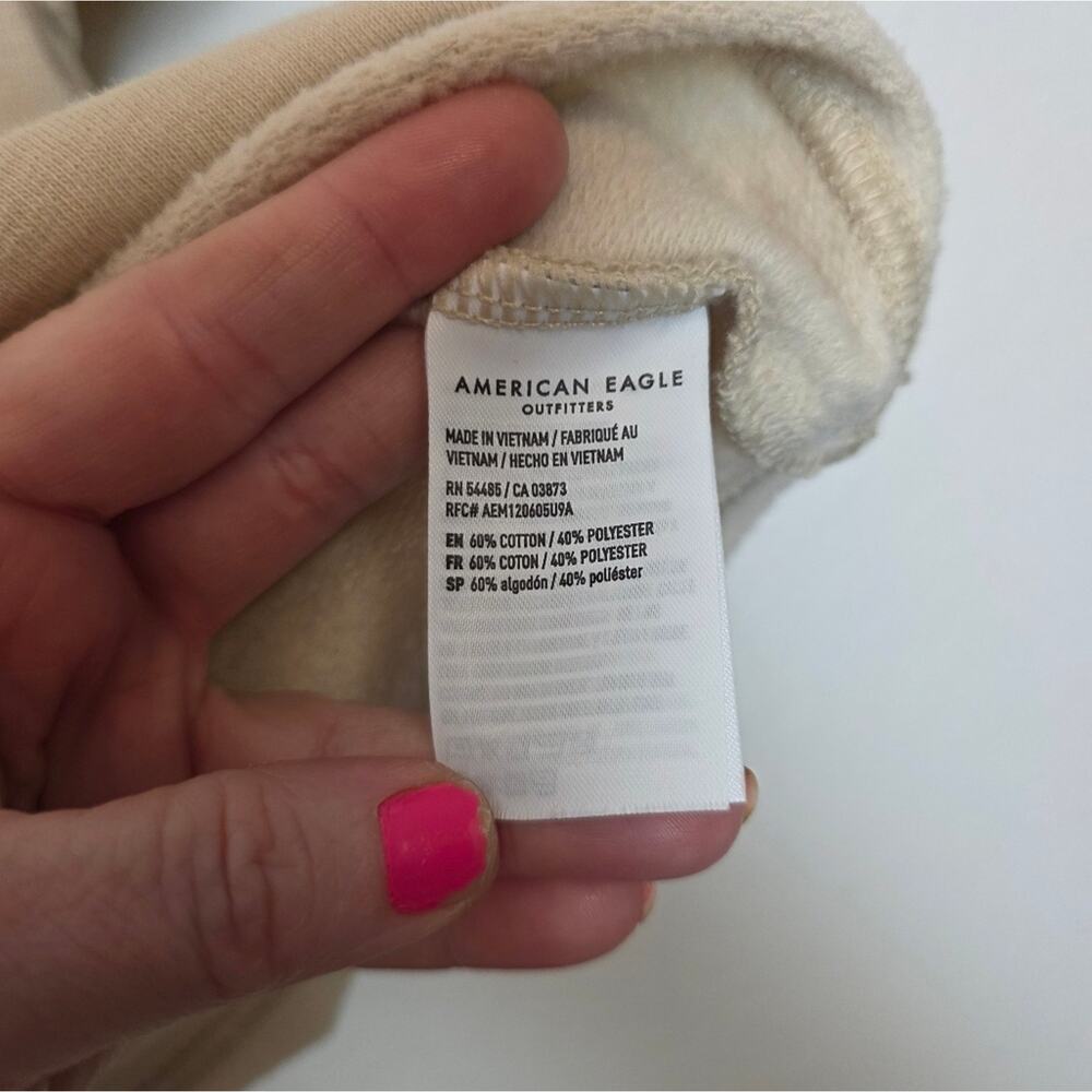 AMERICAN EAGLE Oversized Cropped Collared Sweatsh… - image 9